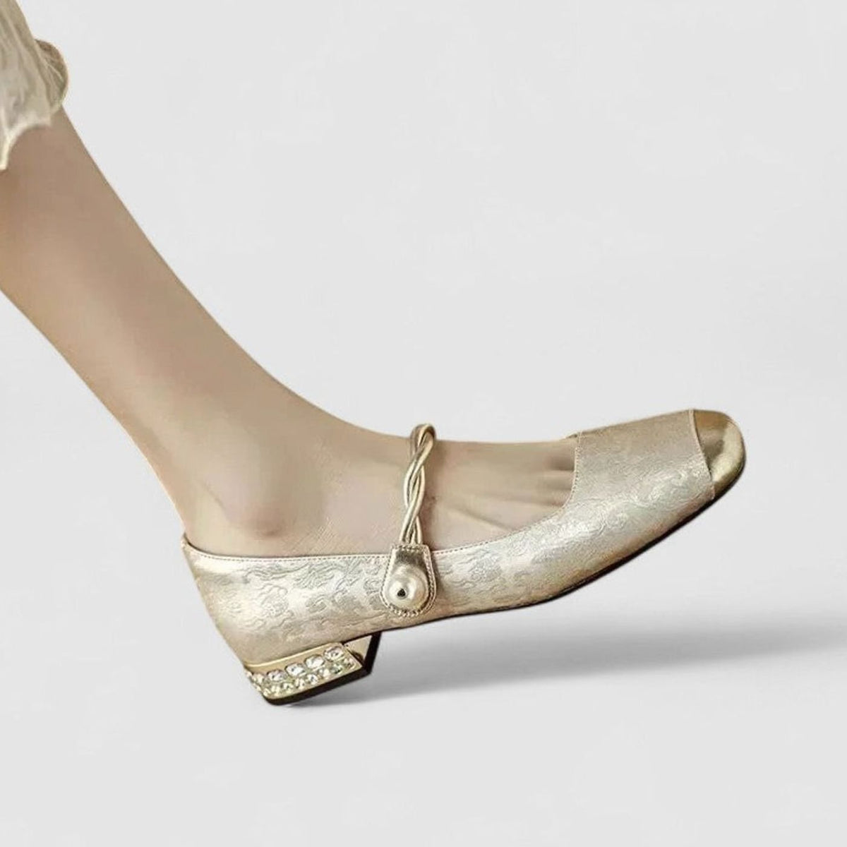 Women's Orthopaedic Low-Heel Square-Toe Mary Jane Shoes