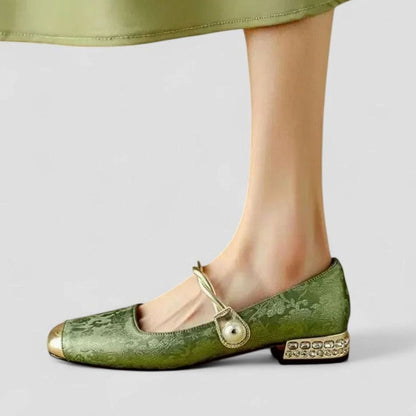 Women's Orthopaedic Low-Heel Square-Toe Mary Jane Shoes