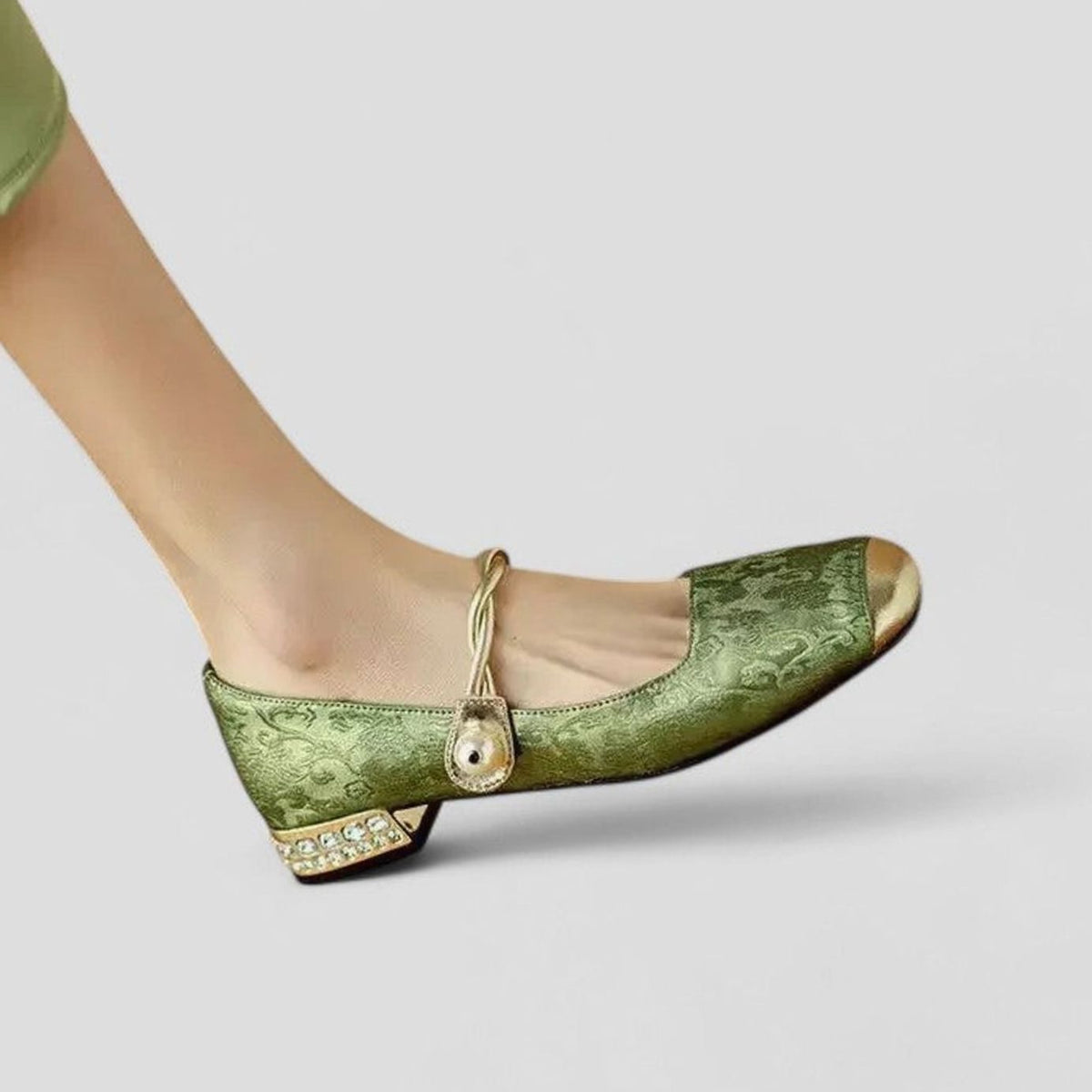 Women's Orthopaedic Low-Heel Square-Toe Mary Jane Shoes