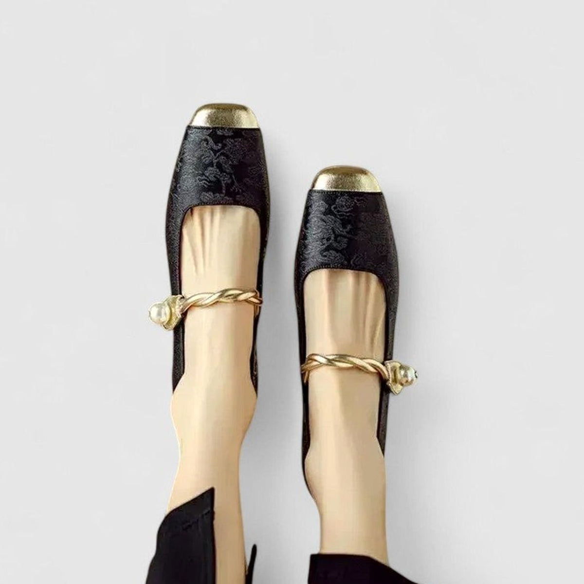 Women's Orthopaedic Low-Heel Square-Toe Mary Jane Shoes