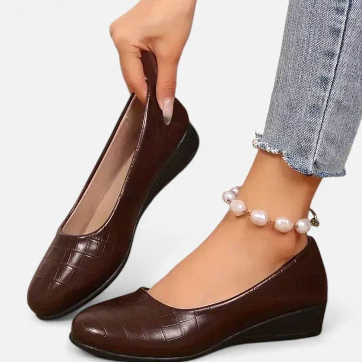 Women's Orthopaedic Memory-Foam Wedge Loafers