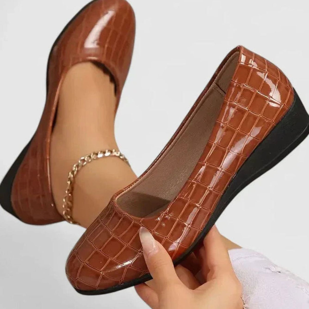 Women's Orthopaedic Memory-Foam Wedge Loafers