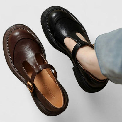 Women's Orthopaedic T-Bar Buckle Platform Mary Jane Shoes