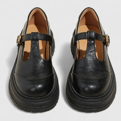 Women's Orthopaedic T-Bar Buckle Platform Mary Jane Shoes