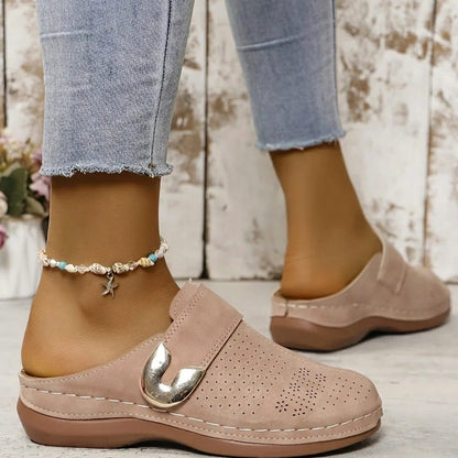 Women's Orthopaedic Hook-and-Loop Mule Slippers