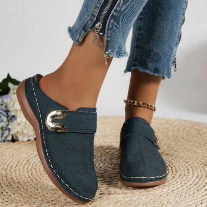 Women's Orthopaedic Hook-and-Loop Mule Slippers
