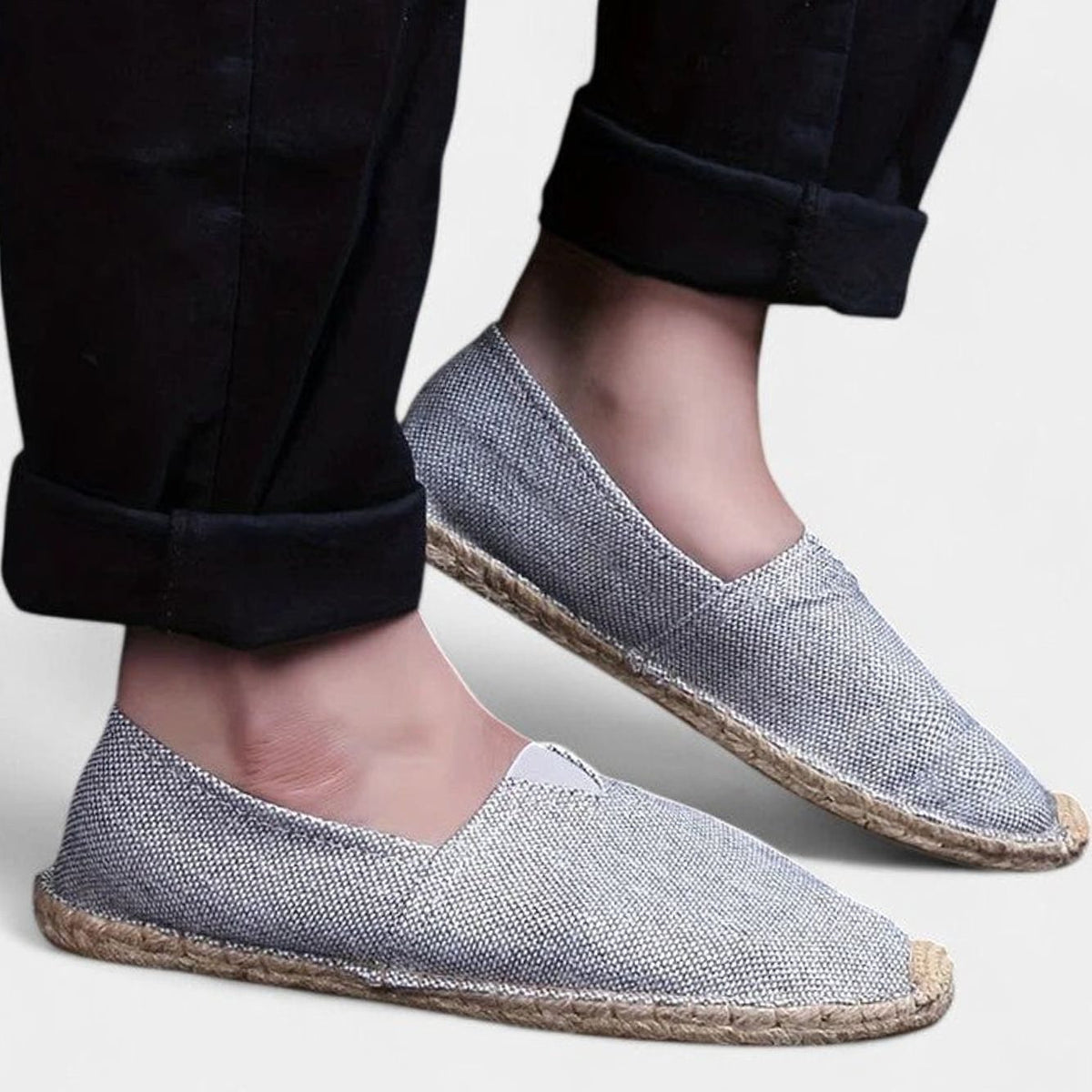 Women's Slip-On Espadrille Loafers with Woven Jute Trim