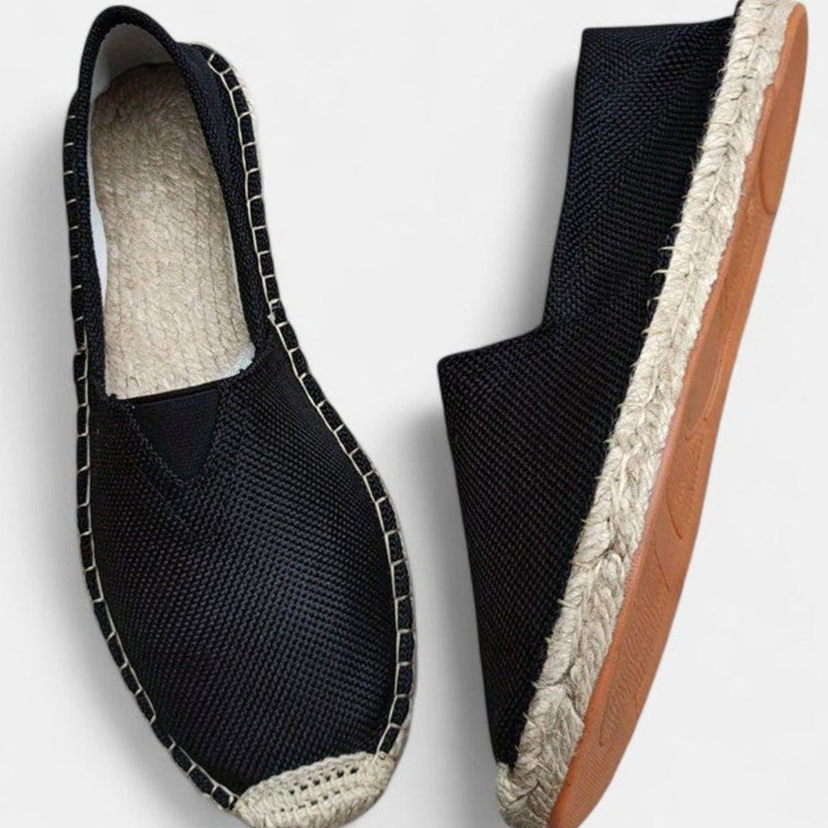 Women's Slip-On Espadrille Loafers with Woven Jute Trim