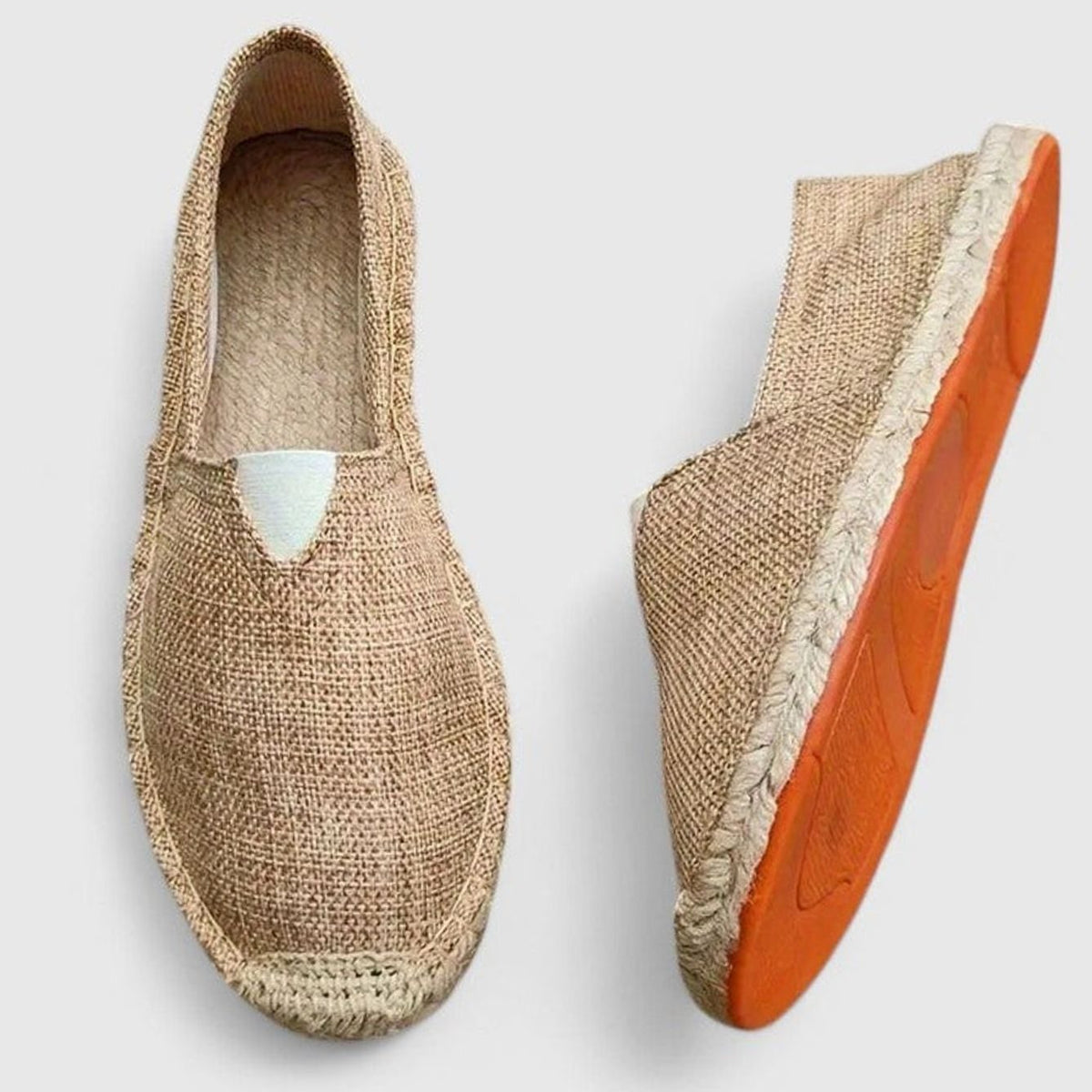 Women's Slip-On Espadrille Loafers with Woven Jute Trim