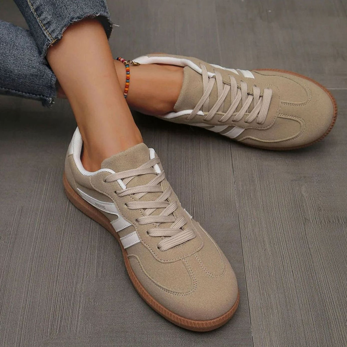 Women's Orthopaedic Wide Toe Box Lace-Up Trainers