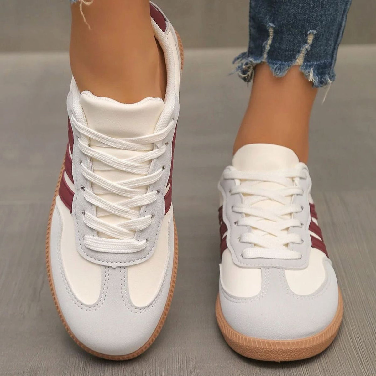 Women's Orthopaedic Wide Toe Box Lace-Up Trainers