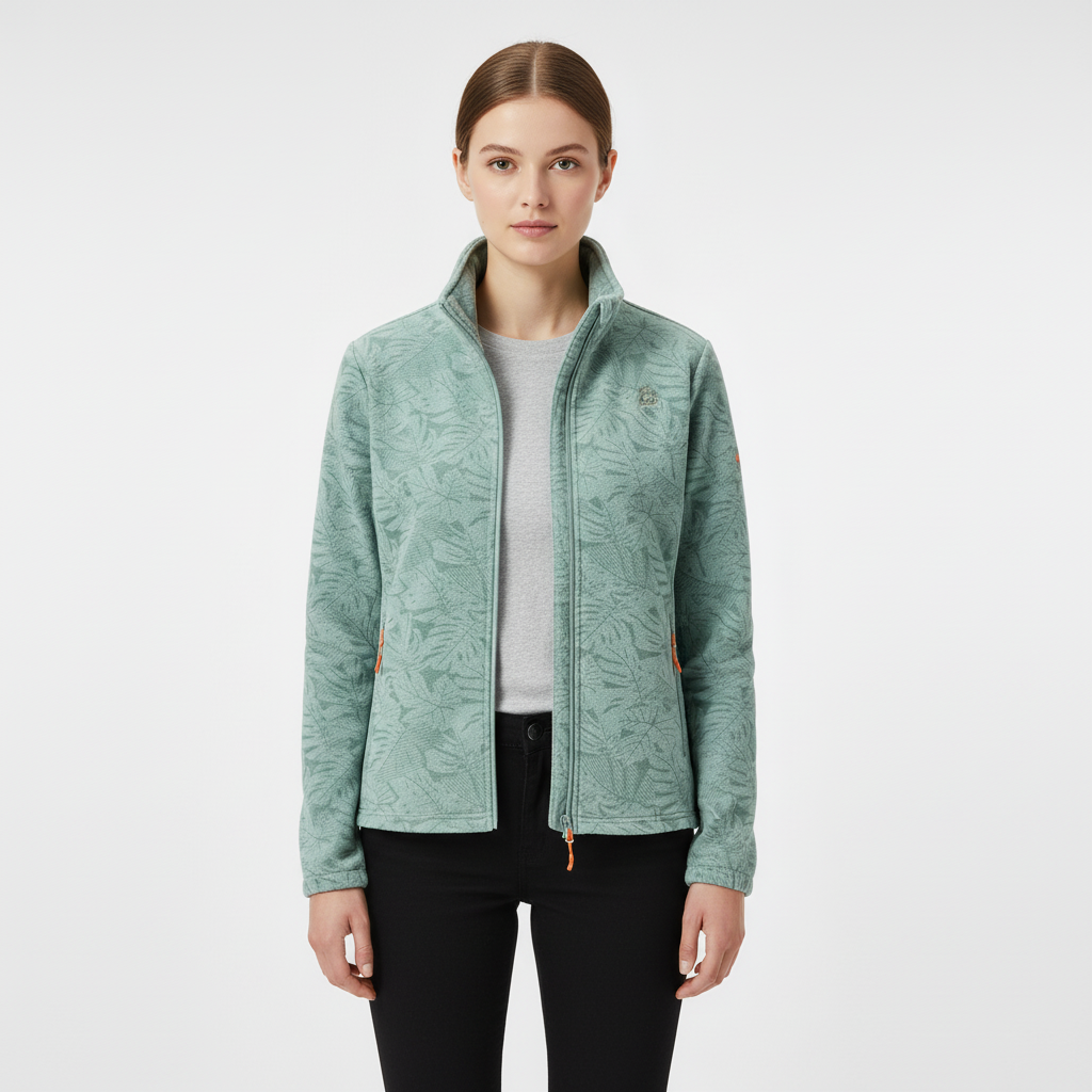 Women's Stand Collar Zip-Up Winter Jacket