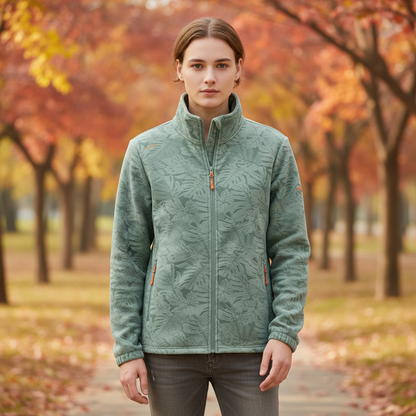 Women's Stand Collar Zip-Up Winter Jacket