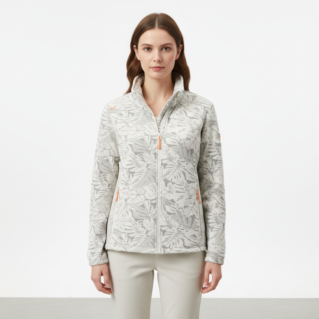 Women's Stand Collar Zip-Up Winter Jacket