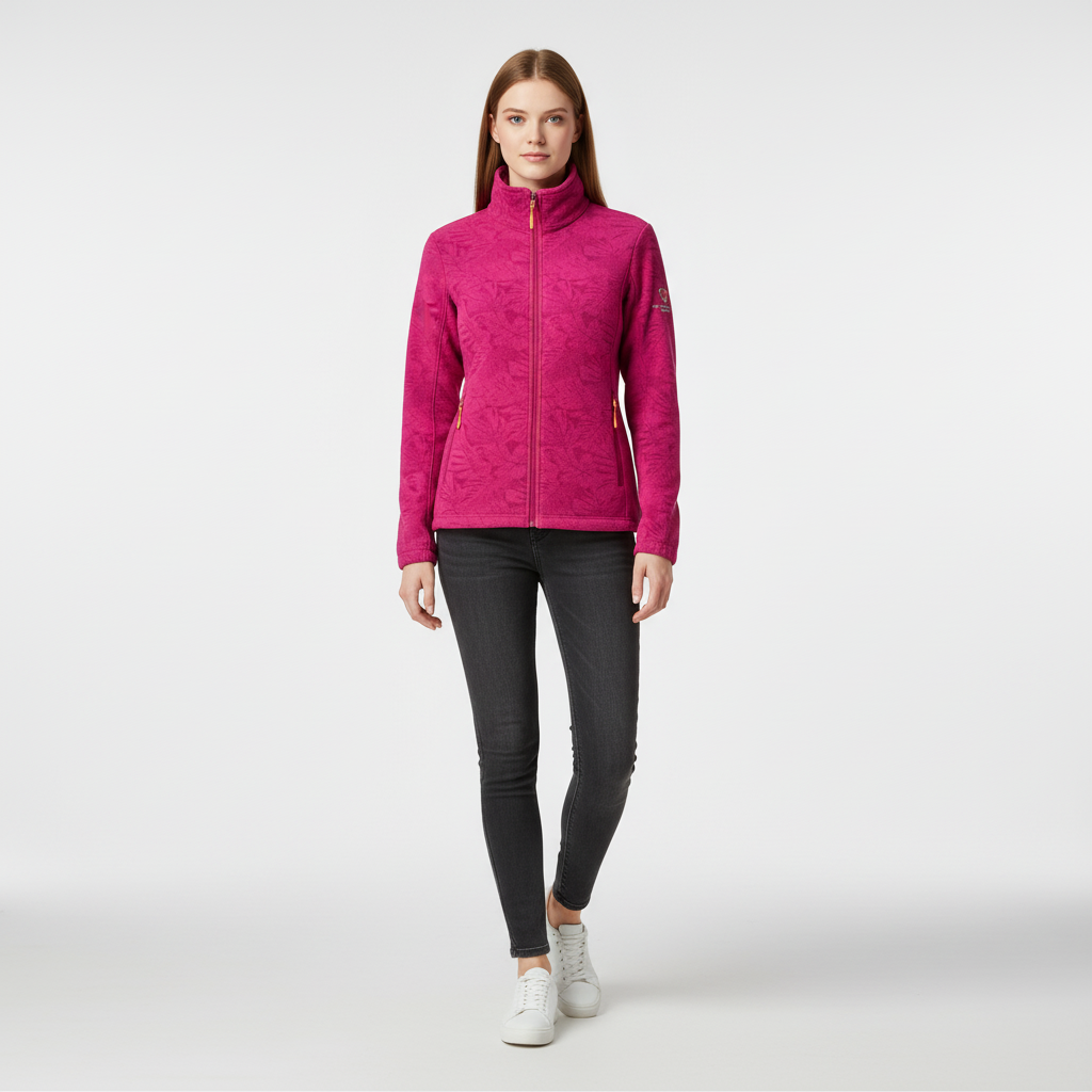 Women's Stand Collar Zip-Up Winter Jacket